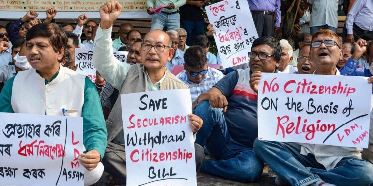 नेसो ने नागरिकता (संशोधन) अधिनियम 2019 के विरोध में मनाया काला दिवस