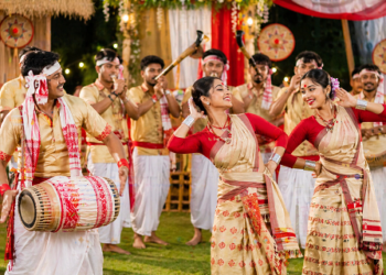 सोनोवाल के आवास पर बिहू की धूम