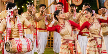 सोनोवाल के आवास पर बिहू की धूम