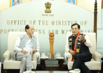 नगालैंड में जलमार्ग बुनियादी ढांचे को मजबूत करने के लिए केंद्रीय मंत्री सोनोवाल ने मुख्यमंत्री से की मुलाकात