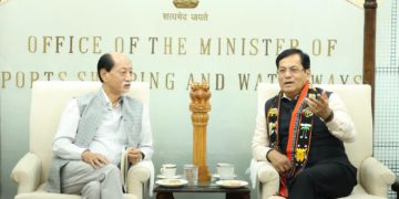 नगालैंड में जलमार्ग बुनियादी ढांचे को मजबूत करने के लिए केंद्रीय मंत्री सोनोवाल ने मुख्यमंत्री से की मुलाकात