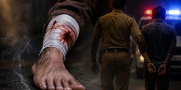 दुष्कर्म के आरोपी के पैर में लगी गोली