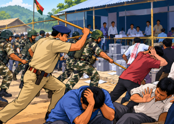 मतगणना केंद्र पर भारी बवाल के बाद लाठीचार्ज