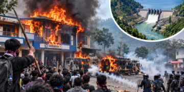 सियांग हाइड्रोपावर प्रोजेक्ट के खिलाफ हिंसक प्रदर्शन