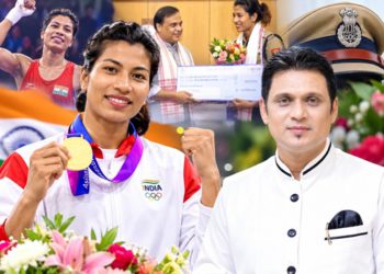 लवलीना बरगोहाईं का गुवाहाटी में नागरिक अभिनंदन सीएम ने सौंपा 50 लाख का चेक, बनीं अतिरिक्त पुलिस अधीक्षक मानवाधिकार कार्यकर्ता डॉ. दिव्यज्योति सैकिया ने भी दी लवलीना को शुभकामनाएं